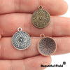 10pcs 20 17mm Antique Tibetan Silver Bronze Copper Plated Charms Pendants Bracelet Necklace Accessories Earring Flowers - Image 5