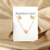 Necklaces Jewelry Sets For Women Girls Stainless Steel Pendant Necklaces And Earrings 2 Pieces Sets Wedding Party Jewelry Gifts - Image 7