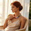 Colorful Candy Bead Strand Necklace Adjustable Gold Extension Chain Flat Oval Resin Beads Beach Women Jewelry - Image 4