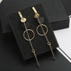 Cool Black Color Flower Drop Earrings for Women Geometry Round Heart Leaf Butterfly Crystal Party Jewelry Summer Gift - Image 7