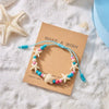 Shell and Starfish Charm Bracelet with Adjustable Rope Detail - Image 18