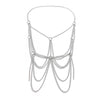 Rock Multilayer Metal Tassels Waist Belly Chain Necklace for Men Punk Silver Color Summer Party Beach Club Body Jewelry - Image 4
