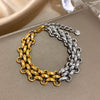 Greatera Niche Handmade Braided Titanium Steel Men's Bracelet Classic Contrast Color Design Chain Bangle For Women - Image 7