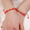 Lucky Knots Bracelets Handmade 7 Knot Black Red String Bracelet Braided Adjustable Bracelet Lover Friendship Bangle Lucky Bangle - Image 3