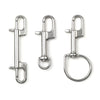 1PC 316 Stainless Steel Swivel Eye Bolt Spring Snap Hook Double Head Hook Marine Diving D Ring Snap Hooks With Swivel - Image 1