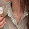 Ventfille Silver Circular Geometry Rose Necklace Dropwise Glaze Korean Gentle Jewelry Birthday Gift - Image 12