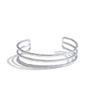 Stainless Steel Layered Hollow Cuff Open Minimalist Bracelet Bangle Statement Attractive Wrist Jewelry - Image 8