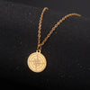 Compass Round Pendant Necklace Women Men Stainless Steel Neck Chain Hiphop North Star Sailing Travel Jewelry Gift - Image 2