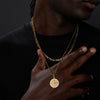 Layered Necklaces for Men, Sailing Travel Compass Pendant, Stainless Steel Cuban Figaro Wheat Chain, Casual Retro Collar - Image 13