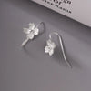 Silver Jewelry Classic Four Floral Fortune Earrings - Image 4