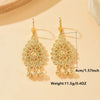Retro Court-Style Wind-Chill Drop-Shaped Hollow-Carved Lace-Edged Round Ball Pendant Drop Earrings With A Unique Design - Image 6