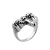 Men's Rock Style Vertical Middle Finger Pattern Ring Jewelry for -forward Individuals - Image 1
