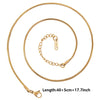 Ten-Piece Stainless Steel Chain Necklace Lot in Gold-Tone with 45 cm Length - Image 23