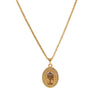 Stainless Steel Painted Butterfly Dragonfly Pomegranate Snake Oval Diamond Necklace with Gold Plating - Image 10