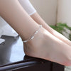 Silver Color Stamp Anklets For Women Foot Leg Chain Link Bracelet Double Layers Beach Accessories Jewelry - Image 26