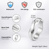 Mobius Ring for Men, Oxidized Twisted Stainless Steel Finger Band,Retro Endless Love Anniversary Gift for Him - Image 4