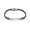 Braided Leather and Stainless Steel Bracelet with 21 cm Length - Image 9