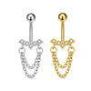 1pcs Faux Fake Belly Piercing Flower Butterfly Dangling Fake Belly Button Pircing Clip On Umbilical Navel Cartilage Earring Clip - Image 13