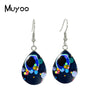 Kandinsky Circles Tear drop Earring Geometric Art Fish hook Earrings Glass Dome Jewelry Handmade Items - Image 3