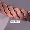 Copper Bracelets Twisted Handmade Braided 12mm Adjustable Bangles High Magnet Jewelry Resizable Cuff - Image 3