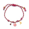 Colorful Cord Bracelet with Fish and Flower Charms - Image 12