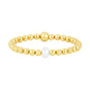Gold Color Bracelets 2/3/4/5/6/8/10MM Ball Beads Cuff Bracelet for Women Men Charms Metal Statement Jewelry - Image 11