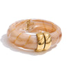 Exclusive Multi-Color Acrylic Resin Wide Statement Bracelet Bangle Stainless Steel Autumn Winter Sweater Wrist Jewelry - Image 11
