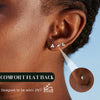 Two-Piece Stainless Steel CZ Cartilage Stud Earring Set for 20G Piercings - Image 6