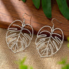 Stainless Steel Bohemian Hollow Exaggerated Leaf Dangle Drop Earring For Women Lady Geometric Female Jewelry - Image 5