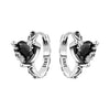 Silver Star Moon Heart Shape Earrings Jewelry Versatile Hoop Earrings For Women Jewelry Birthday Party Gifts - Image 18