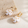 Mewanry 316L Stainless Steel Drop Glaze Geometric Drop Earrings For Women Simple Cute Temperament Engagement Jewelry Gift - Image 5