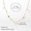 316L Stainless Steel Geometric Pendant Necklace with Colorful Crystal Accents - Image 34