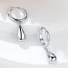 Charm Female Big Water Drop Hoop Earring Yellow Gold Color Earrings For Women Simple Metal Wedding Jewelry - Image 6
