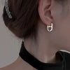 Stainless Steel Love Heart Hoop Earrings Women Metal Geometric Heart Hollow Ear Buckle Earrings Pig Nose Punk Jewlery Gift - Image 3