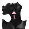 Mirrored Ufo Alien Acrylic Earrings for Women Glitter Pink Rocket Spaceship Long Drop Earring Creative Jewelry Birthday Gift - Image 6