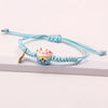 Simple Ceramic Lucky Cat Braided Bracelet for Women Cute Animal Kitten Hand-woven Adjustable Bangles Party Harajuku Jewelry Gift - Image 4