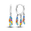 Silver Color Earrings Blue Zircon Stars Moon Irregularity Earrings For Woman Birthday Jewelry Gifts - Image 17
