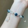 Niche Design Star Chain Tassel Bracelet for Women Fantasy Blue Crystal Beads Elastic Rope Bracelet Friend Jewelry Gifts - Image 2