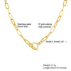 Chunky Gold Plated Link Necklace For Women, Stainless Steel Oval Thick Chain Choker Minimalist Jewelry Party Jewelry Gift - Image 16