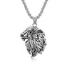 Male Men Animal Lion Pendant Necklace Stainless Steel Chain Black Silver Color Jewelry - Image 7
