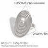 1 Piece Stainless Steel Oval Multi-Color Wire-Wrapped Ring for Women Girls Ring Gift Suitable for Outdoor Activities - Image 8