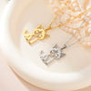 Kitten Cat Pendant Necklace For Women Stainless Steel Cold Color Lovely Cats Animal Neck Chain Jewelry Gift - Image 2