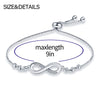 Bracelet Silver Lucky Symbol Zircon Bracelet Jewelry For Woman Romantic Valentine's Day Jewelry Gifts - Image 6