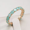 Emerald Round Cut Zircon Ring for Women Rose Gold Promise Ring Wedding Band Jewelry Valentine's Day Gifts - Image 21