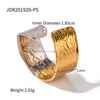 316L Stainless Steel Ring with Gold-Tone and Silver-Tone Designs - Image 13