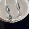Personality Design Tassel Star Ear Bone Chain Double Piercing Earrings for Women Girls Punk Hio Hop Rock Jewelry Y2K - Image 4