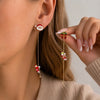 Cute Nutcracker Soldier Pendant Earrings For Women Shiny Rhinestone Imitation Pearl Elegant Earrings Christmas Year Jewelry - Image 7