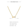 Double Heart Clavicle Chain for Women Necklaces Silver Round White Zircon Pendant Necklace Jewelry - Image 2