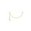 1PC Silver Horse Eye Zircon Crown Tassel Puncture Thread Flat Earring For Women Long Cartilage Chain - Image 20