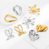 Leo Stainless Steel Irregular Brooches Women Unisex Glossy Geometric Pins Banquet Party Clothing Accessories - Image 5